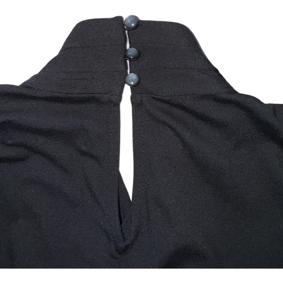 EUC Anthropologie Viola Draped Black Sleeveless Wrapped Shawl Neck Top Size XSP - Picture 10 of 15